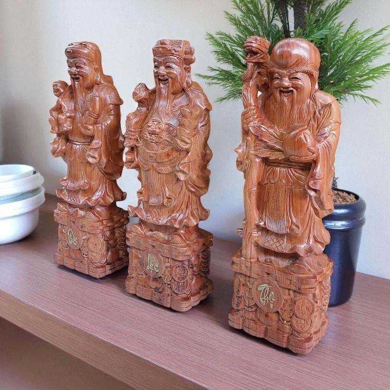 Tượng Tam Đa Gỗ Hương Đá