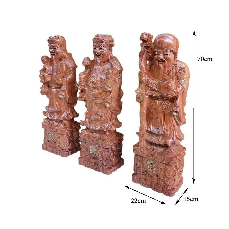 Tượng Tam Đa Gỗ Hương Đá