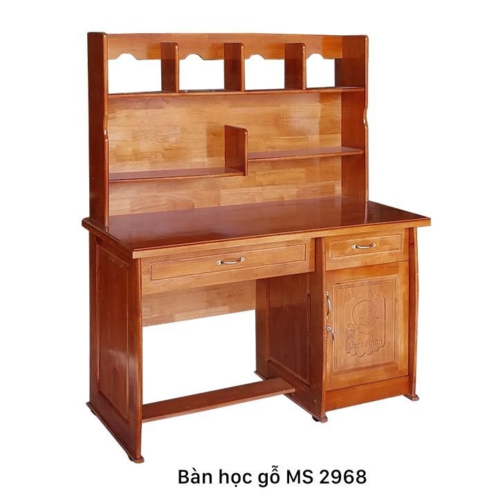 Bàn học gỗ tự nhiên Bàn học gỗ tự nhiên MS 2968 - chi tiết vân gỗ tự nhiên