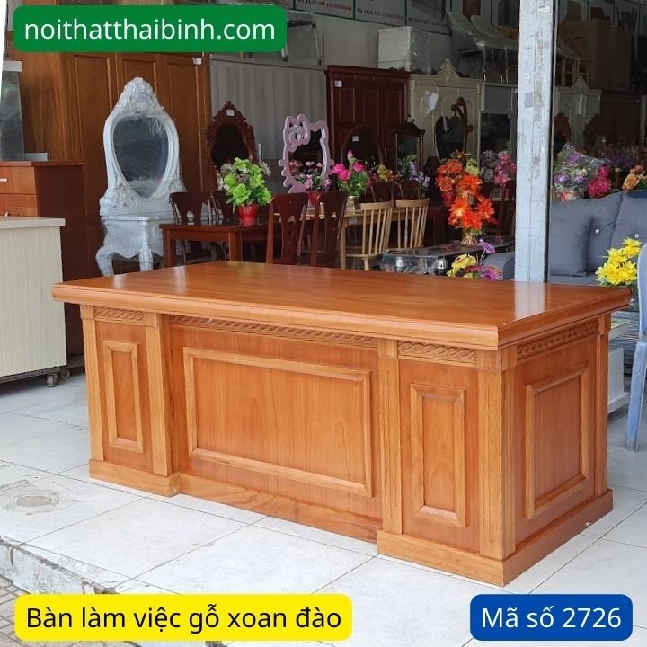 Bàn làm việc gỗ tự nhiên