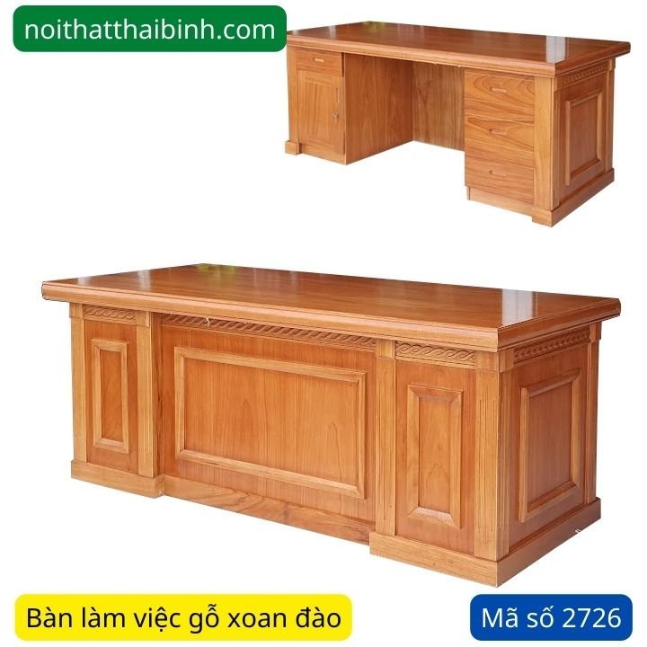 Nơi bán bàn làm việc gỗ xoan đào