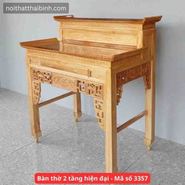 Bàn thờ 2 tầng hiện đại