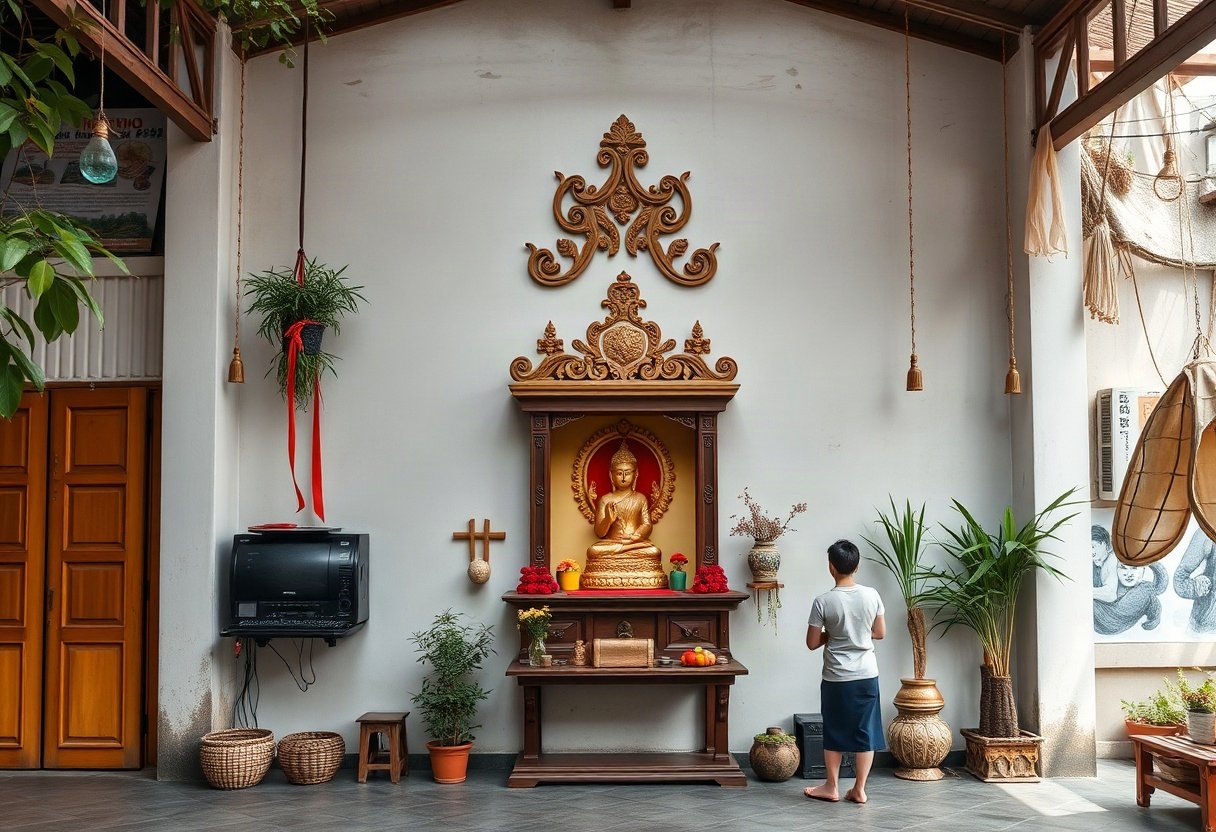 Bàn thờ treo tường phù hợp khí hậu Việt Nam