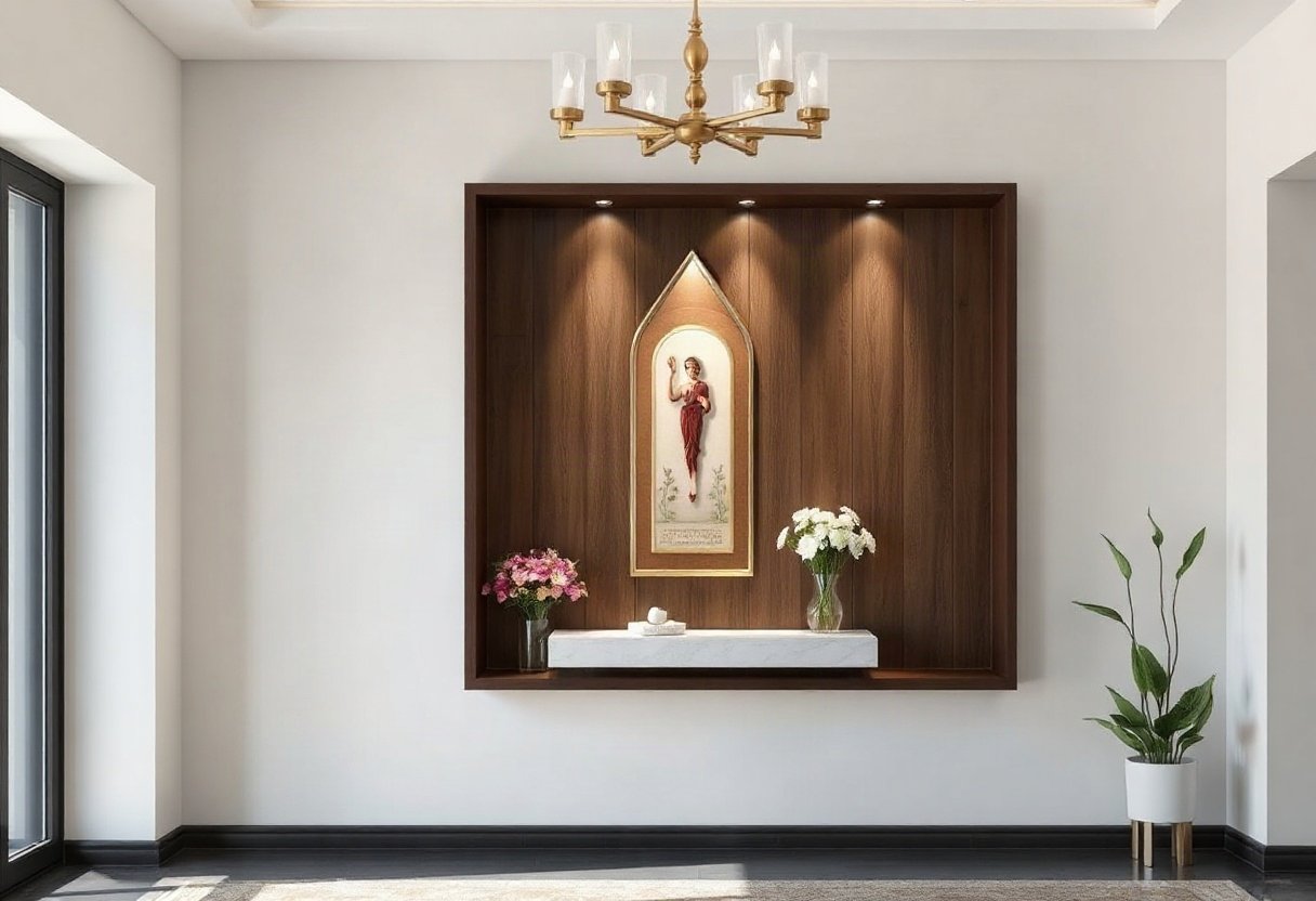 Bàn thờ treo tường thẩm mỹ cao