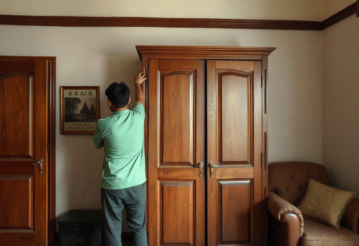 Bảo quản tủ gỗ sồi