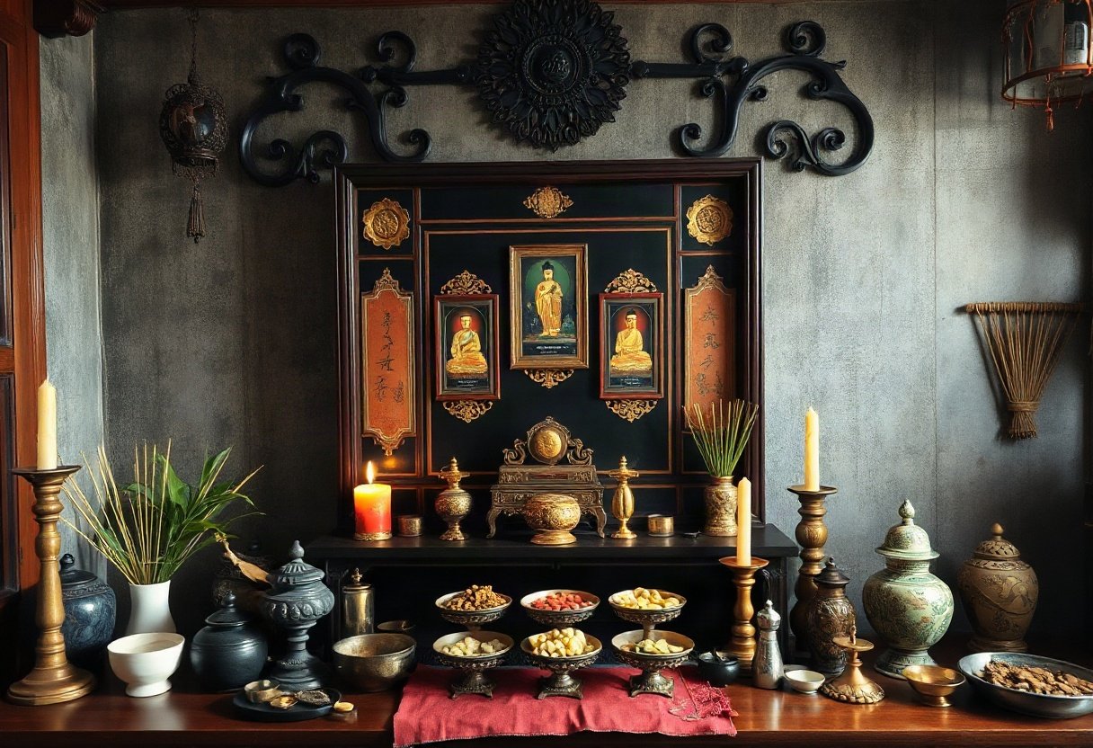 Bày trí bàn thờ gia tiên đúng cách