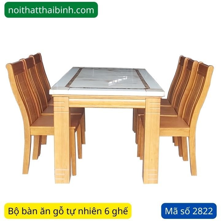 Bộ Bàn Ăn 6 Ghế Giá Rẻ Đẹp