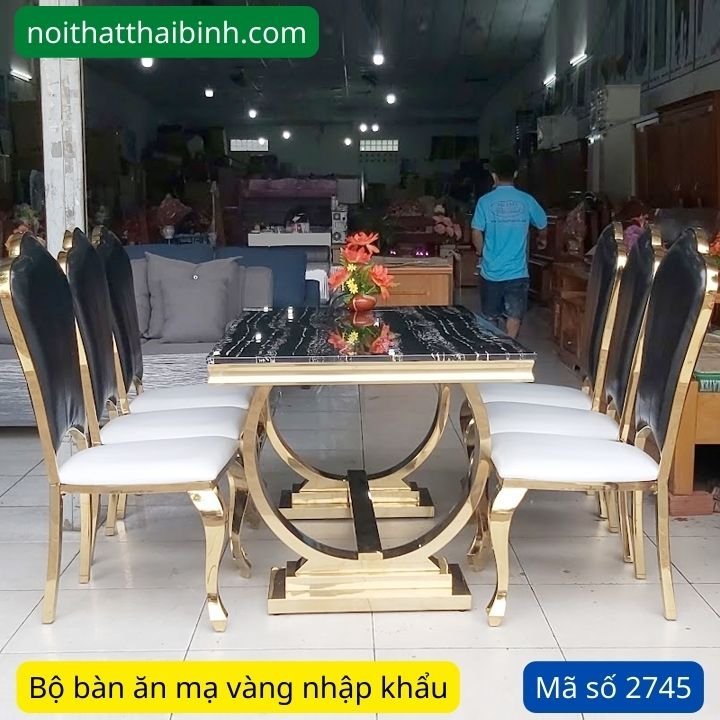 Bộ bàn ăn mặt đá Bộ bàn ăn mặt đá