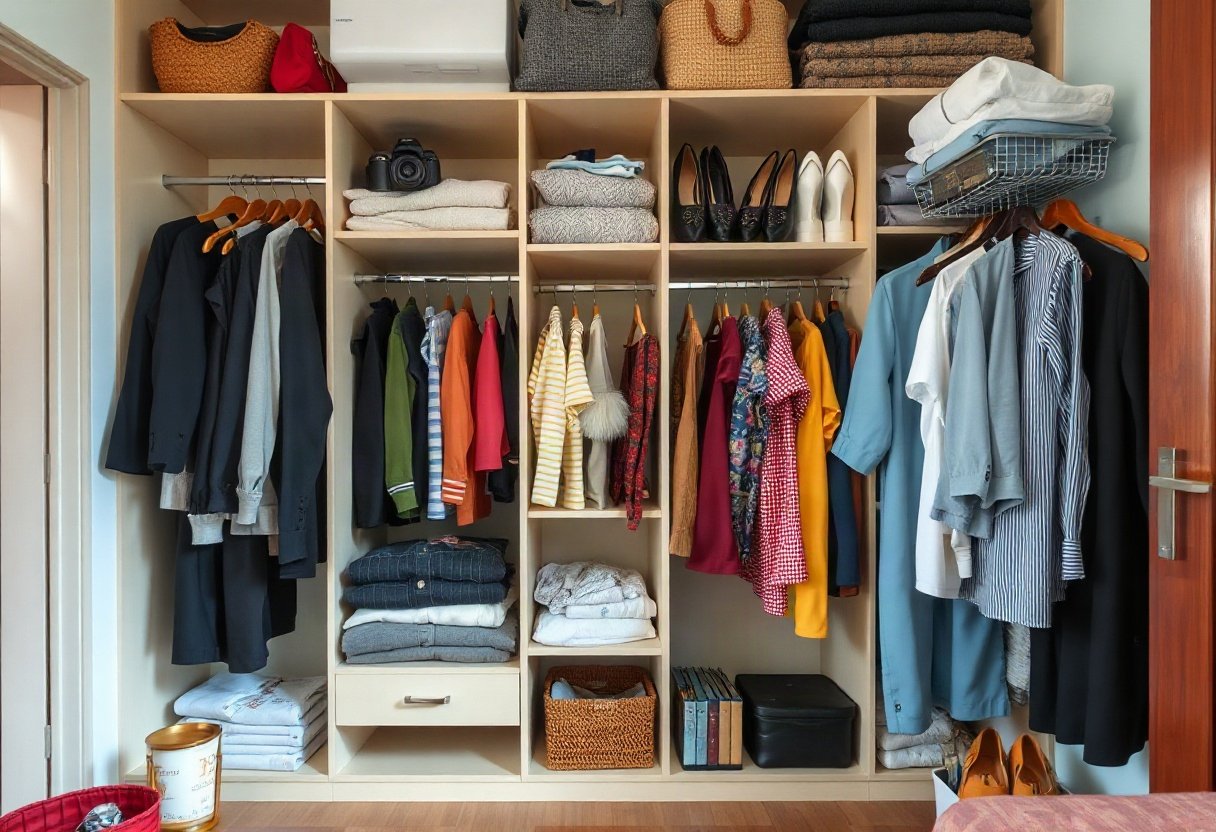 Bố trí tủ áo gọn gàng