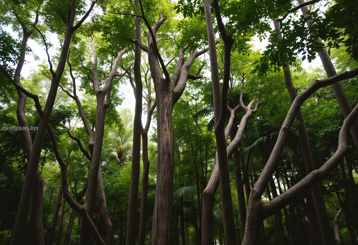 Cây gỗ chò xanh trong rừng