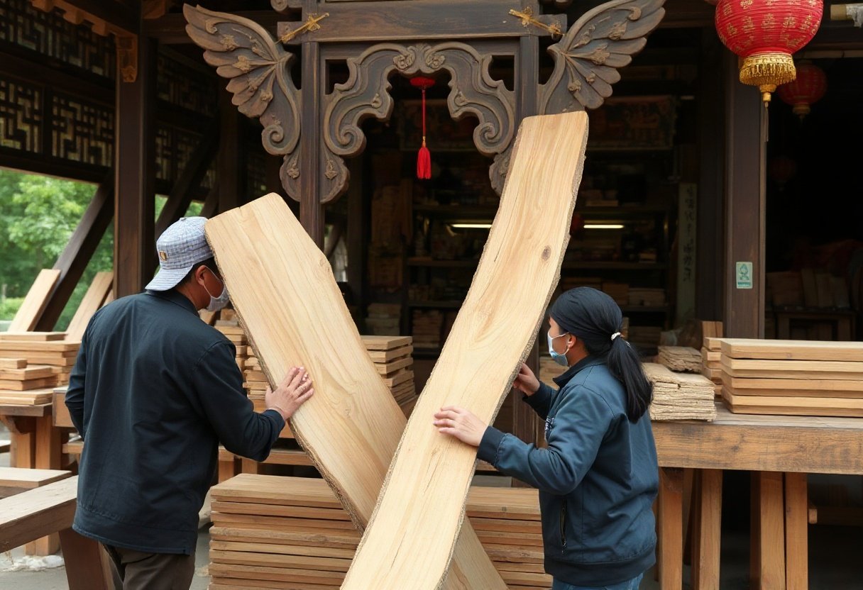 Chọn gỗ chất lượng cao cho bàn thờ