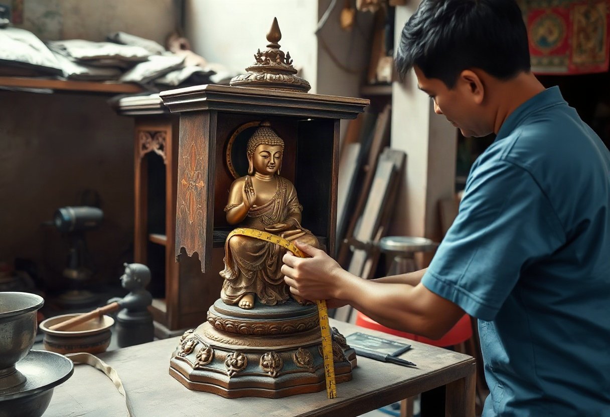 Chọn sai kích thước bàn thờ Phật