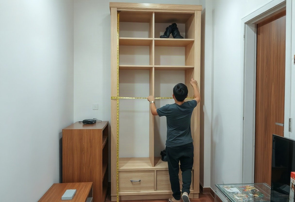 Đo đạc kích thước tủ quần áo