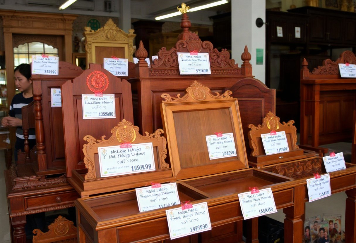 Giá bàn thờ gỗ trên thị trường