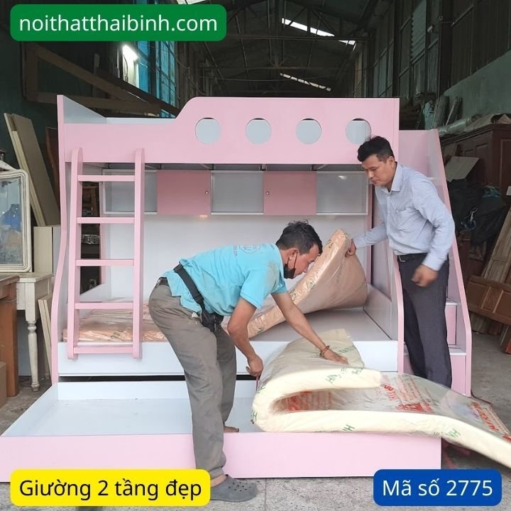 Giường 2 tầng cao cấp