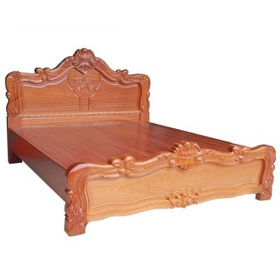 Giường gỗ tự nhiên 1m8 MS 2744