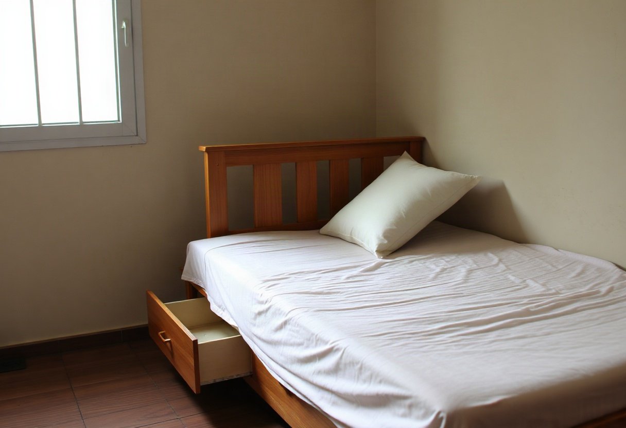 Giường có ngăn kéo tiện dụng