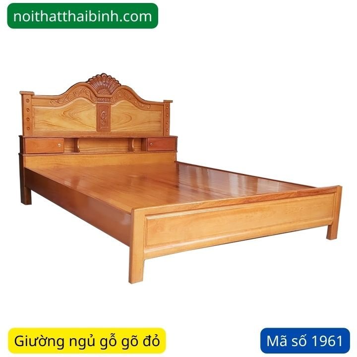 Nơi bán giường gỗ gõ đỏ tự nhiên