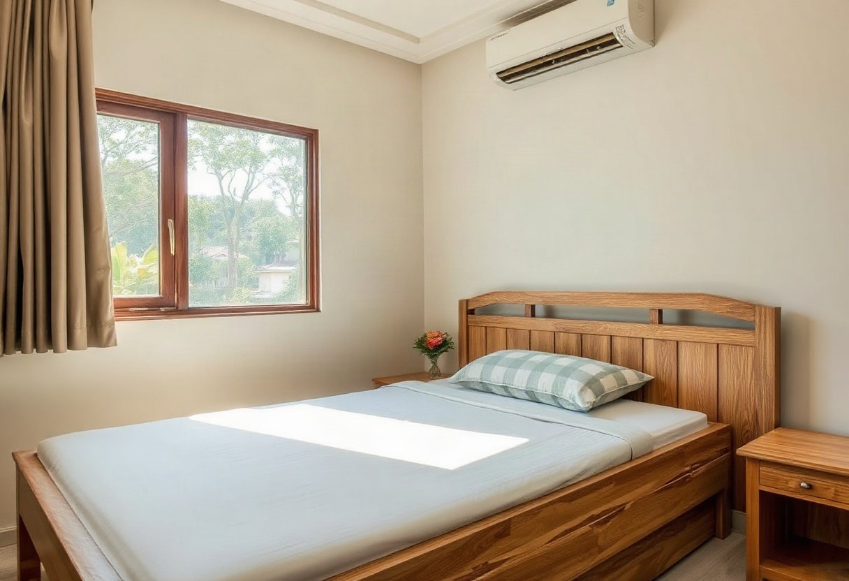 Giường gỗ công nghiệp giá rẻ