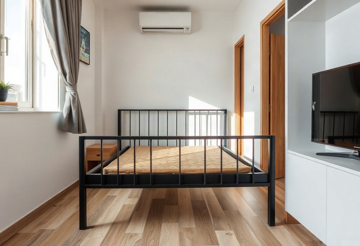 Giường kim loại hiện đại