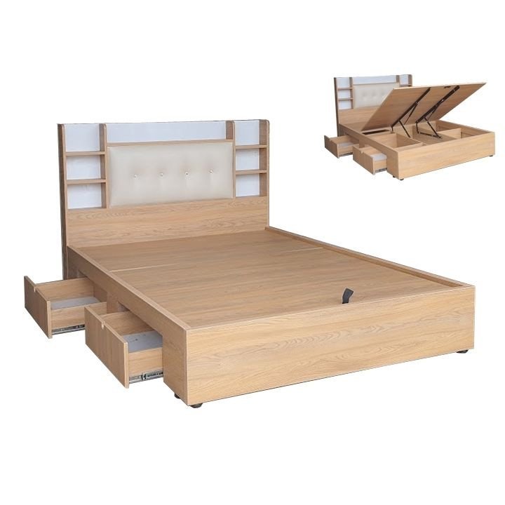 Giường ngủ vạt nâng cao MS 2608