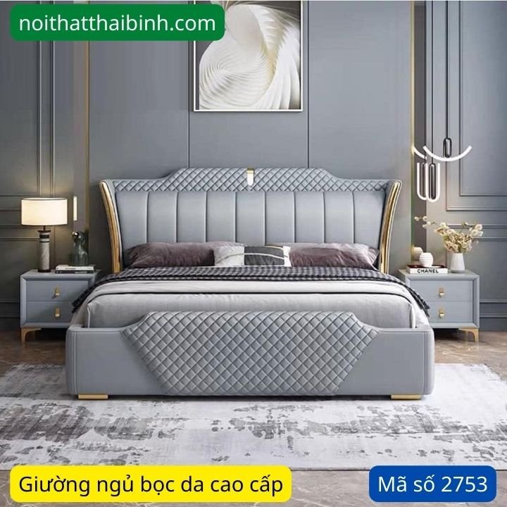 Kích thước giường ngủ bọc da ngoại nhập