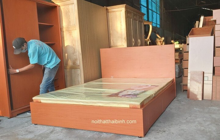Nệm giường ngủ đẹp 2 ngăn kéo