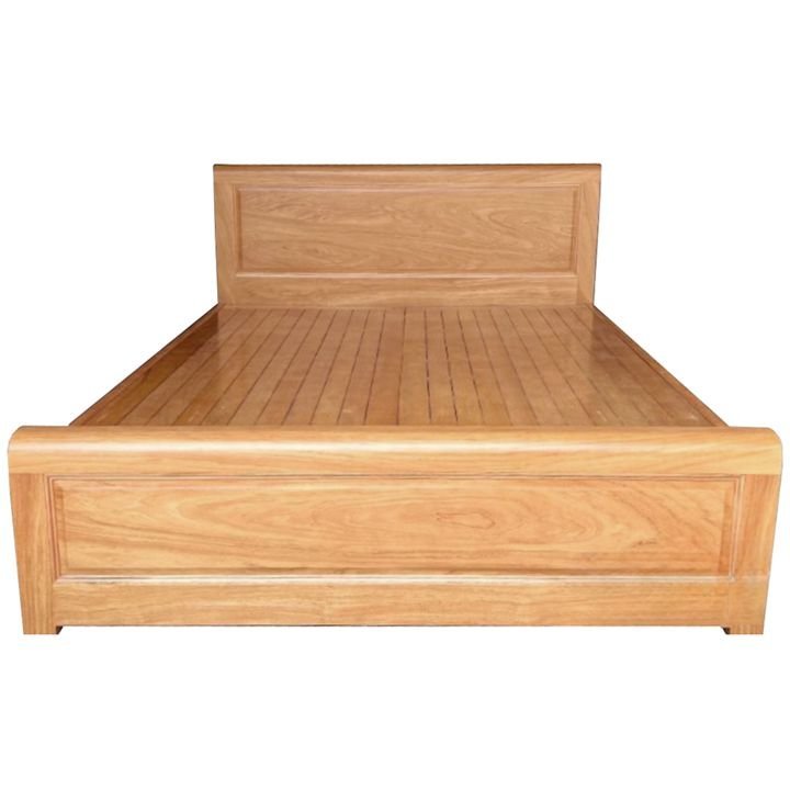 Giường Ngủ Gỗ Tự Nhiên Vân Gõ Dát Phản MS 2942 - nhìn tổng thể