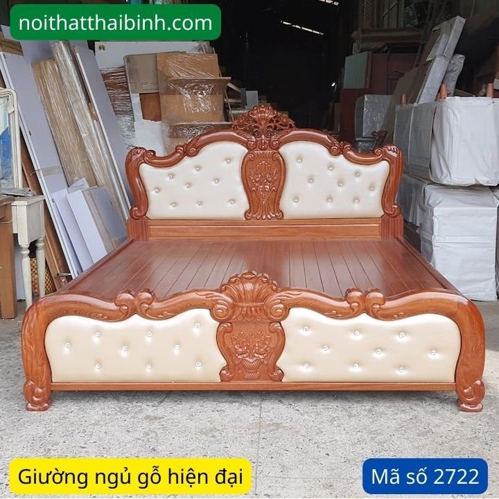 Giường ngủ gỗ sang trọng