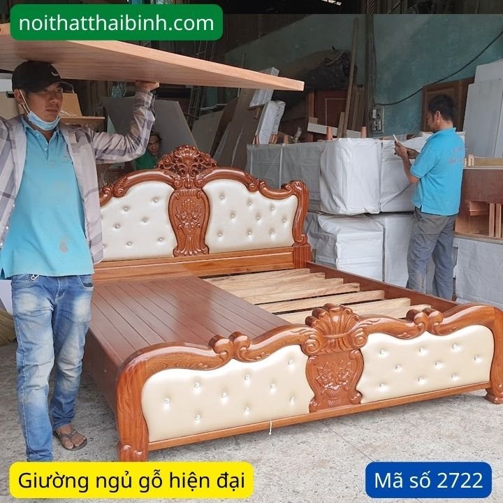 Giường ngủ gỗ tự nhiên chất lượng