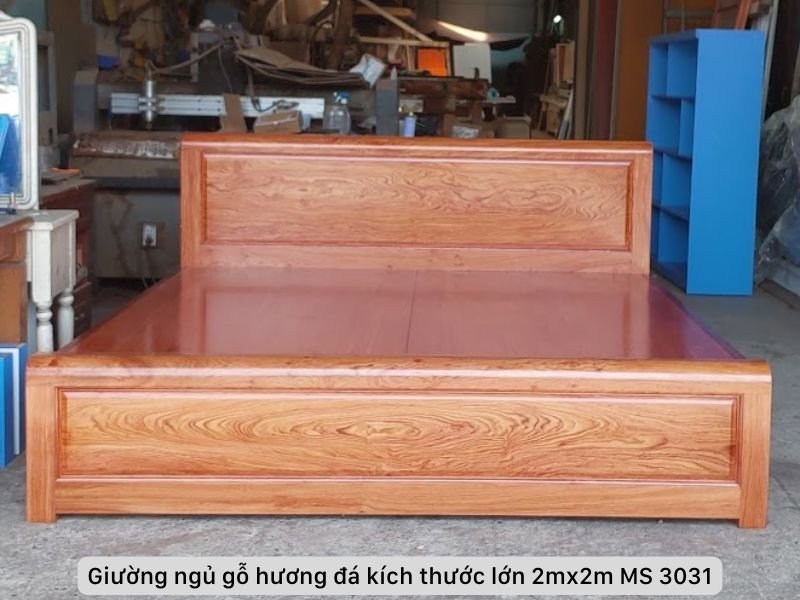 Giường gỗ hương đá cỡ lớn 2m Giường gỗ hương đá cỡ lớn 2m