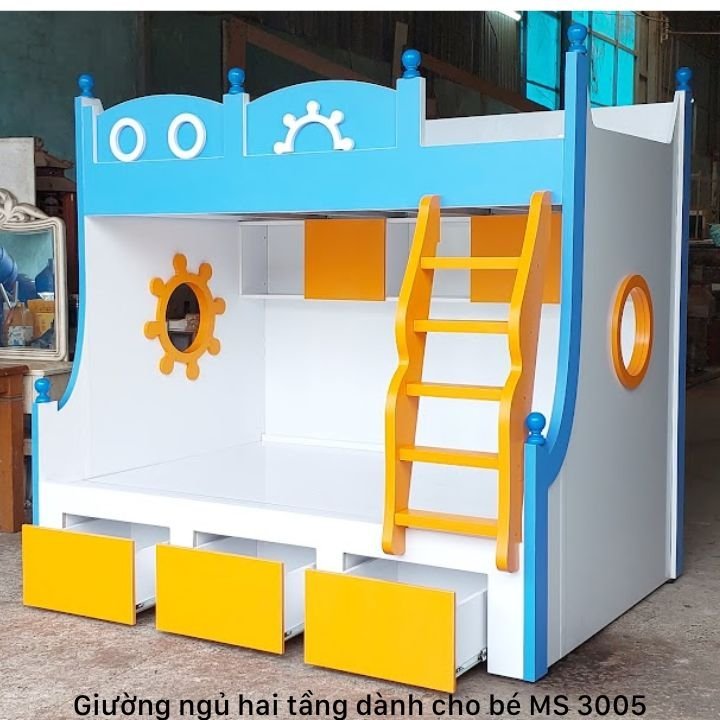 Mẫu phòng ngủ giường tầng cho bé