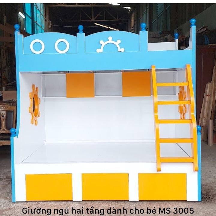 Mẫu giường tầng cho bé trai và bé gái