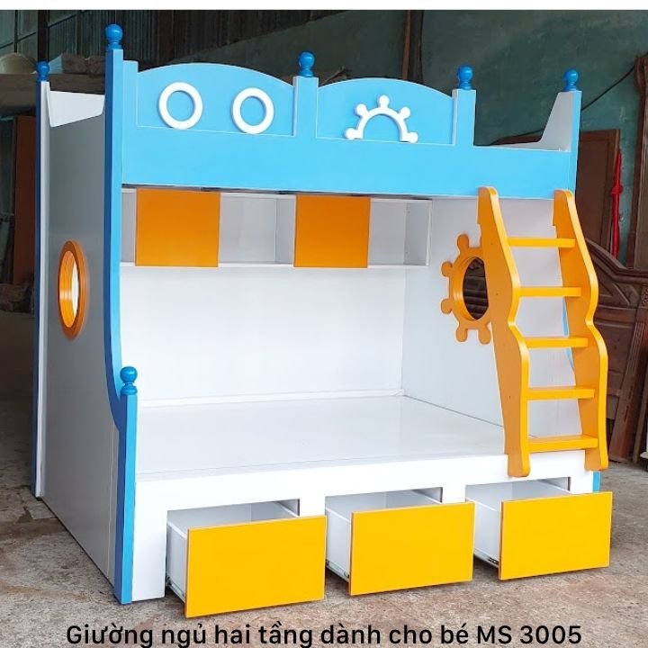 Thiết kế giường tầng cho bé