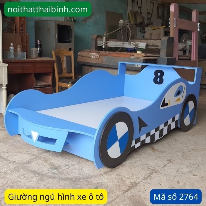 Giường ngủ hình xe hơi cho trẻ em
