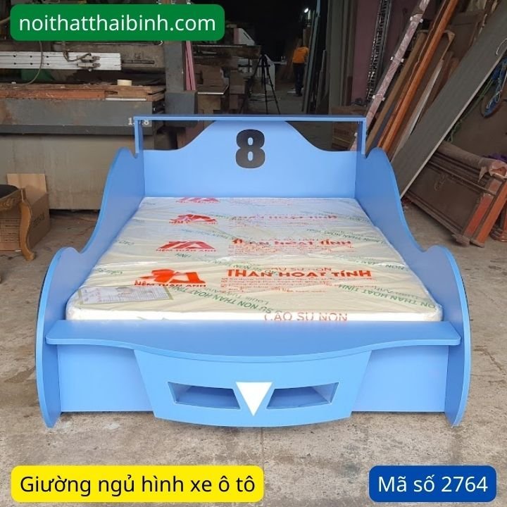 Giường hình ô tô cho bé