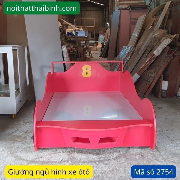 Giường ngủ hình ôtô cho bé