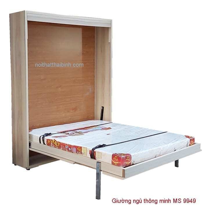 Giường xếp thông minh cho căn hộ nhỏ tại TPHCM Giường xếp thông minh MS 9949 - góc nghiêng