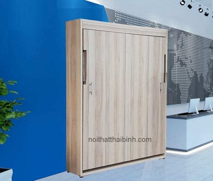 Giường thông minh 1m6 gấp gọn sát tường tiện lợi Giường xếp thông minh MS 9949 - kỹ thuật đóng mộng chắc chắn