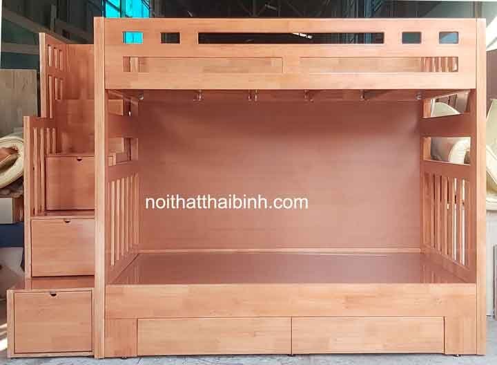 Giường tầng gỗ có ngăn kéo