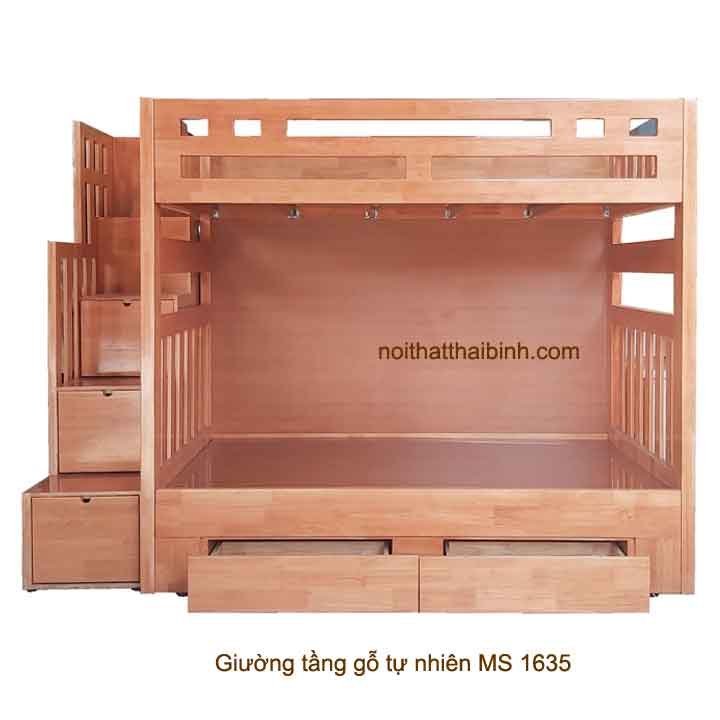 Giường tầng gỗ tự nhiên đẹp