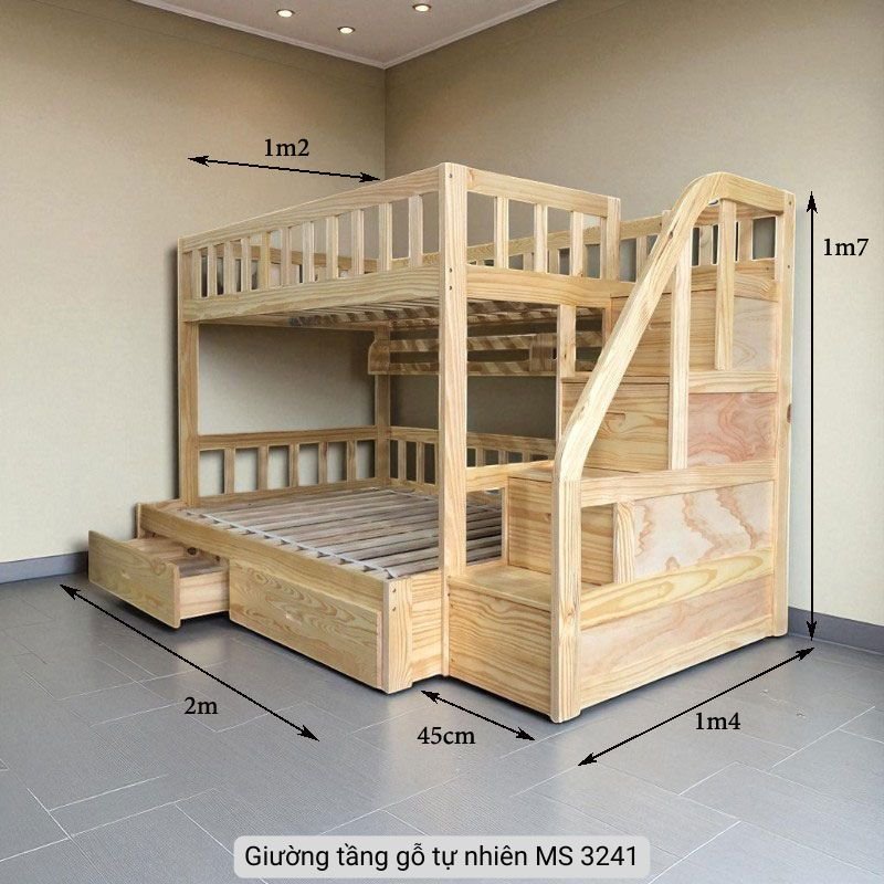 Giường tầng gỗ đẹp