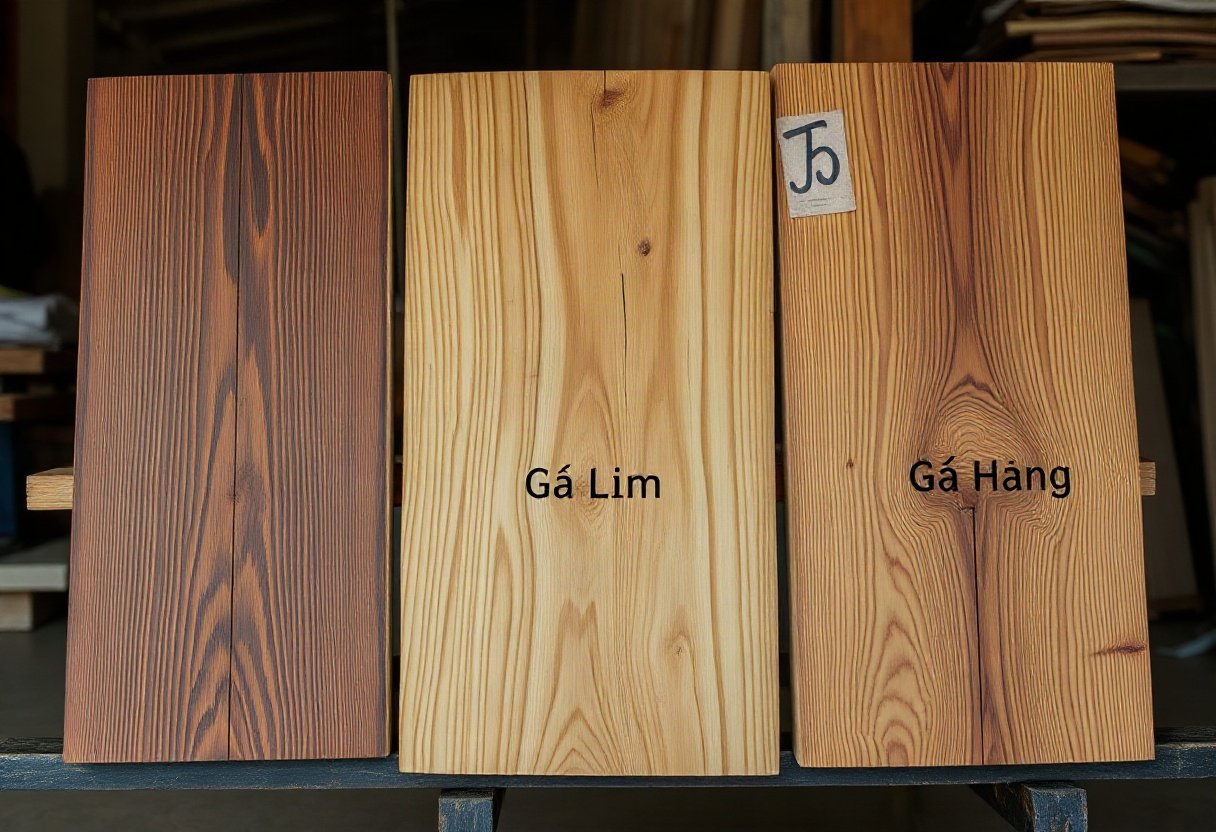 Gỗ găng so với gỗ lim và hương
