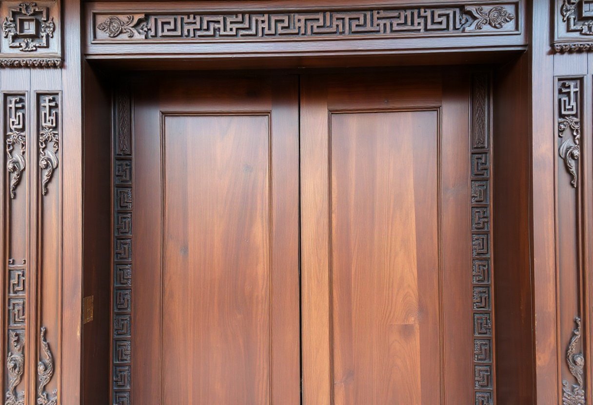 Gỗ tự nhiên cho cửa chính