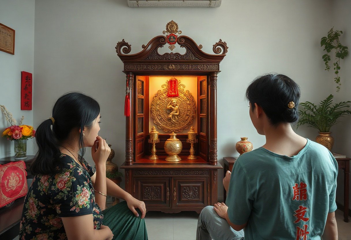 Hướng tủ thờ cho người mệnh Kim