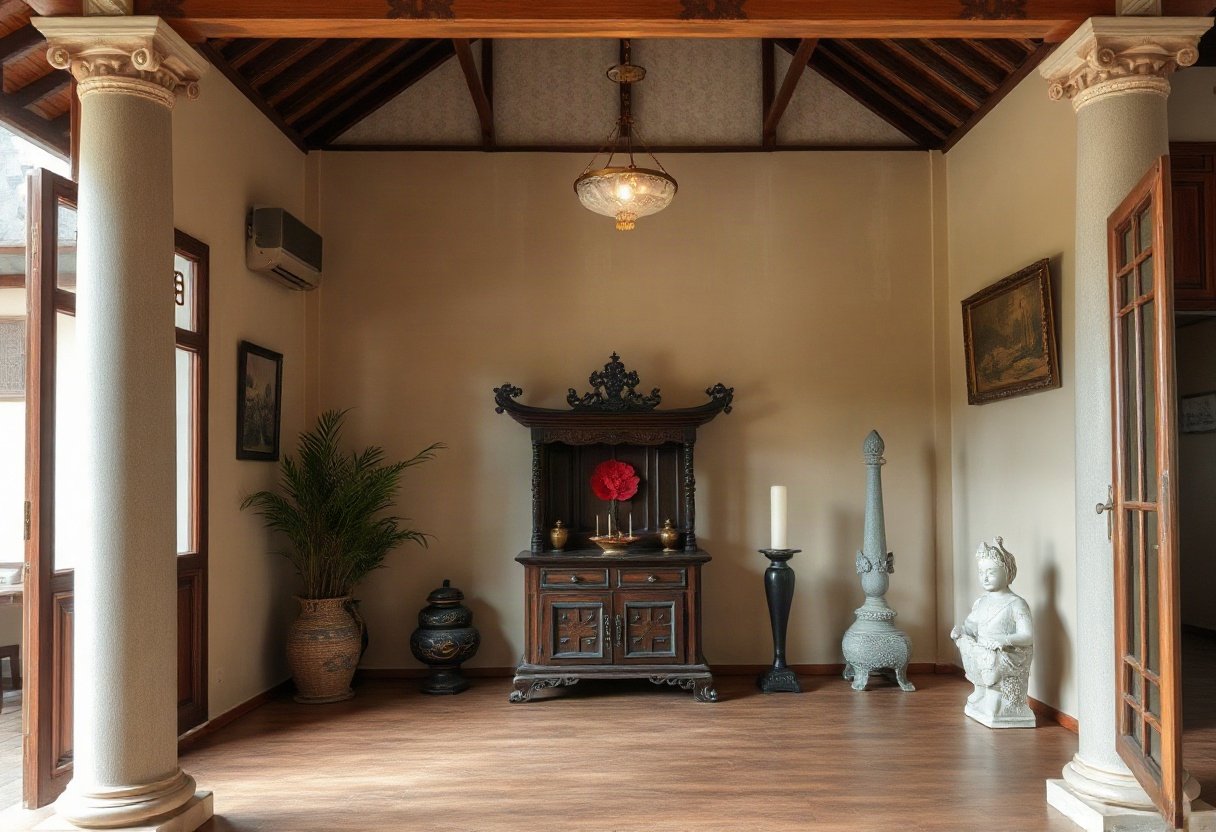 Hướng tủ thờ cho người mệnh Thủy
