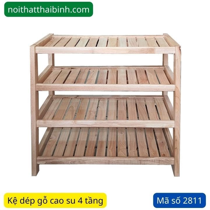 Nơi bán kệ dép gỗ 4 tầng