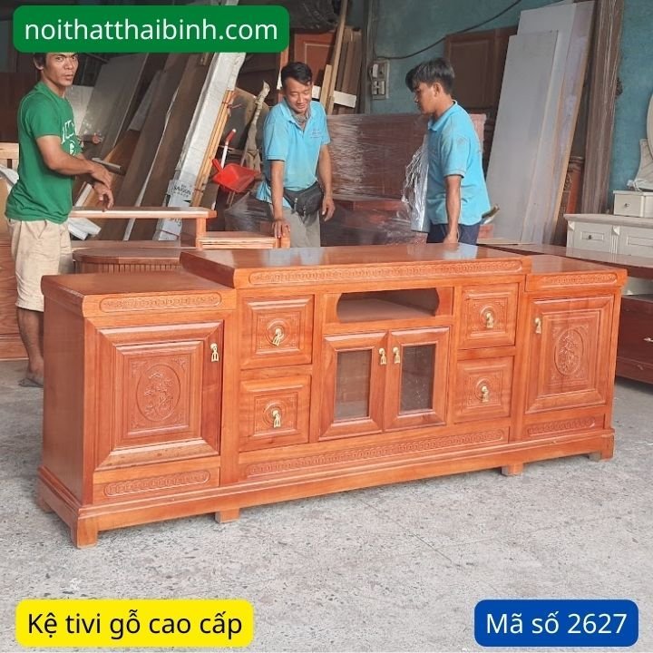 Kệ tivi gỗ Đinh Hương cao cấp