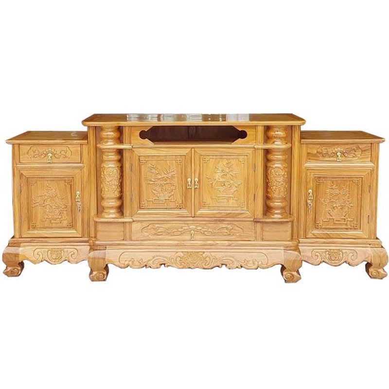 Kệ tivi gỗ gõ đỏ cao cấp