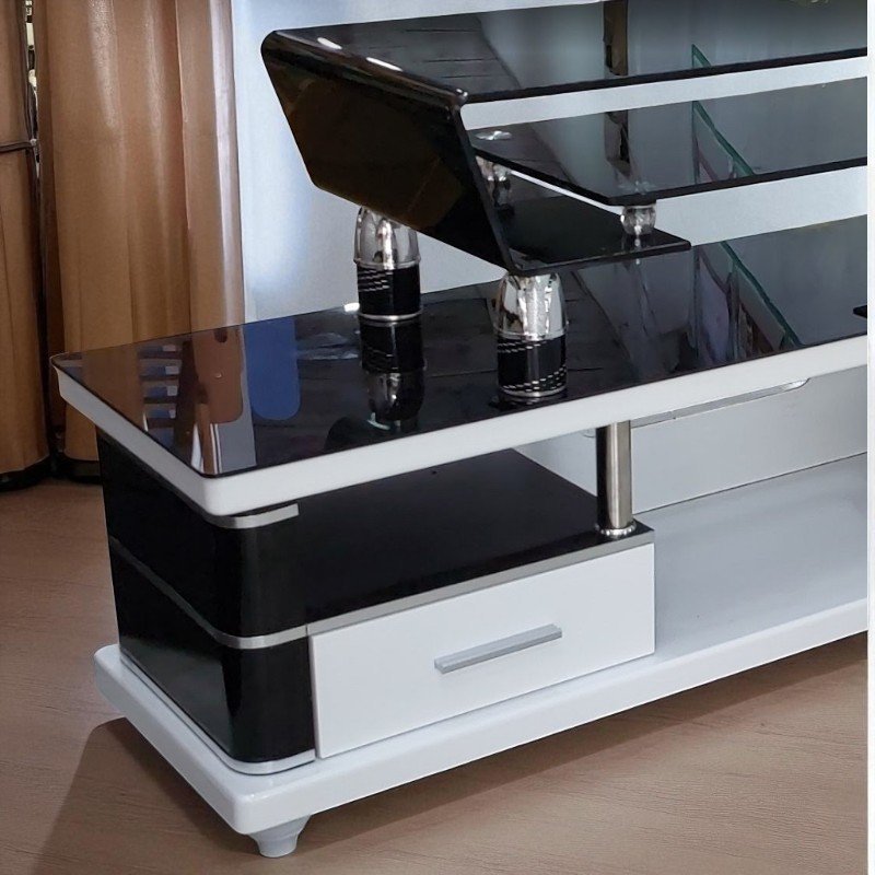 Kệ tivi kính cường lực 2 tầng
